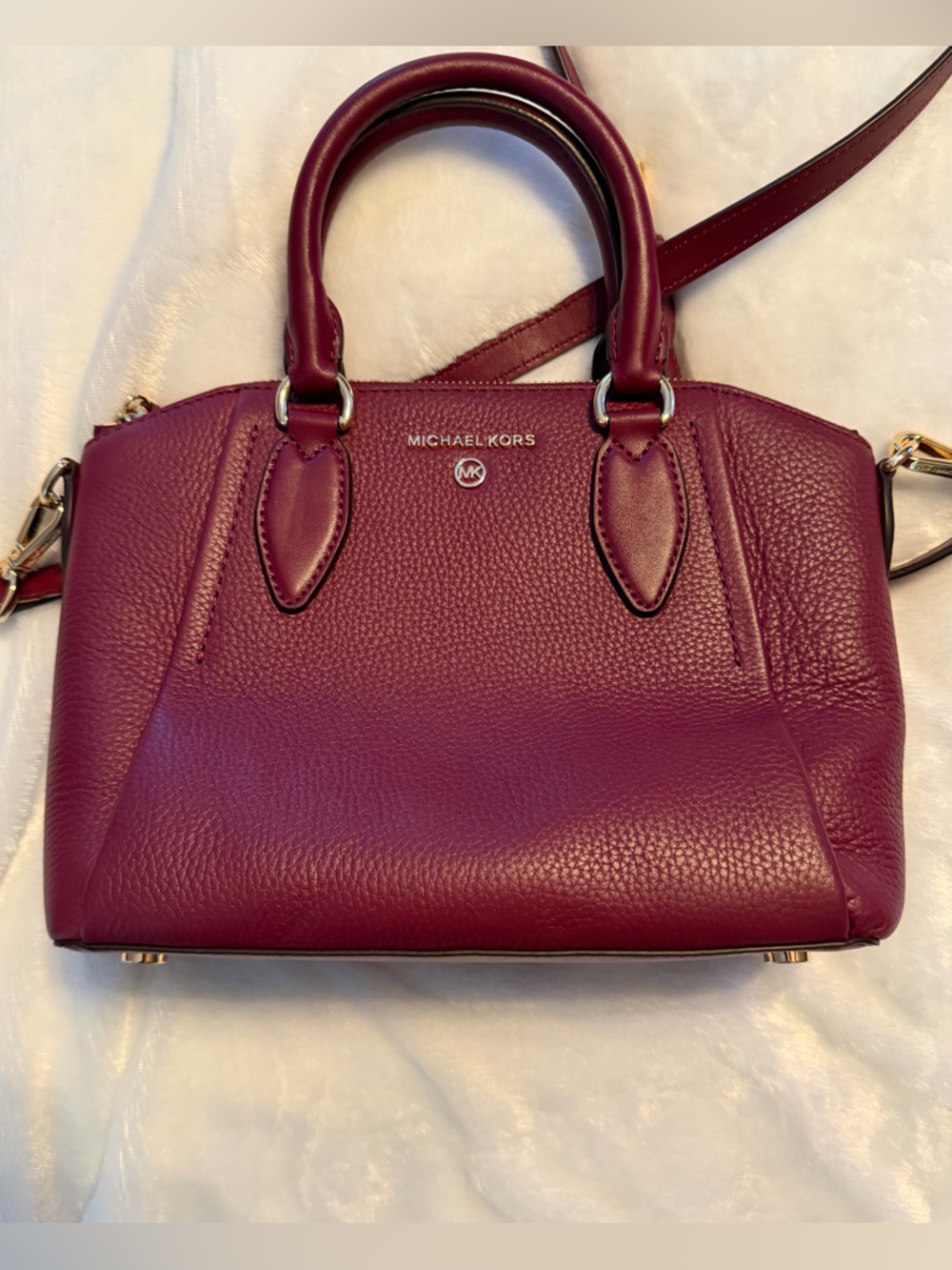Michael Kors Small Satchel in Sienna - Picture 3 of 16